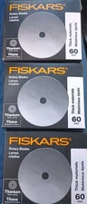 x3 Fiskars Titanium Rotary Blades 60 mm 2 Pack Lot Of 2