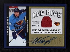 2006 Bee Hive Matted Materials Remarkable 10/15 Ilya Kovalchuk #MM-IK Auto 1p0