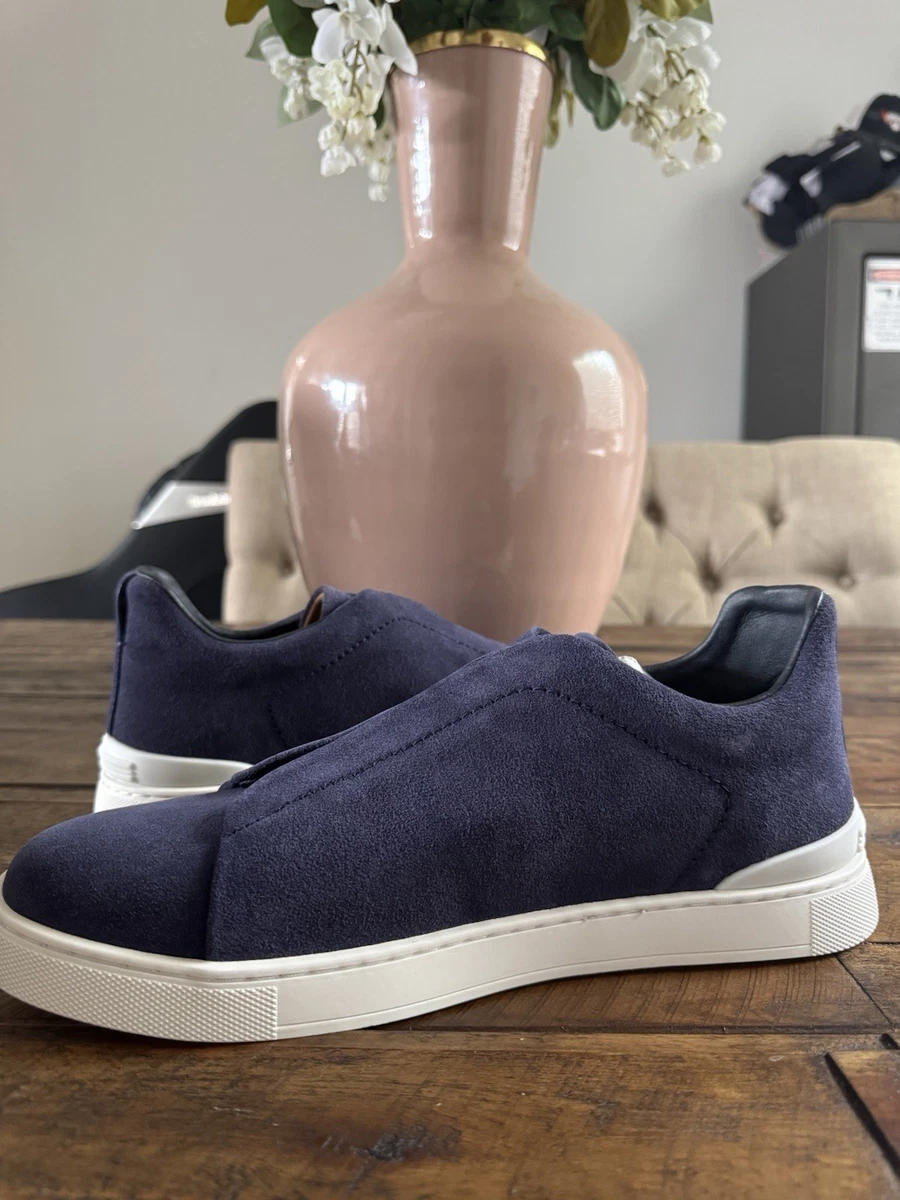 Suede Casual Blue Ermenegildo Zegna Shoes for Men for sale | eBay