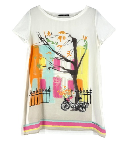 T-shirt Concert Vintage Femme Velours Rose – Taille XL – état Correct