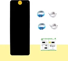 Portable Earth Energy Grounding Mat Kit 26.7"x9.8” 2 Bracelets 2 Grounding Cords