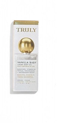 Truly Vanilla Baby Luxury Body Oil 1.7 fl oz/50ml Full-size NWB
