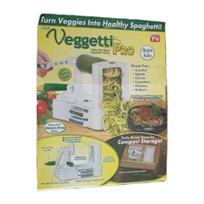 Spiral Vegetable Cutter VEGGETTI PRO Table Top As Seen On TV OPEN BOX