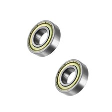 2 Pcs 10x22x6mm Deep Groove Ball Bearings High-Carbon Steel