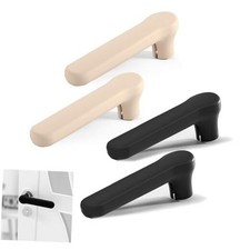4 Pcs Silicone Door Handle Covers   Door Knob Cover Soft Anti Black Beige