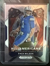 2021 Panini Prizm Draft Picks - All-American Zach Wilson #182 Silver Prizm (RC)