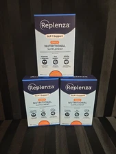 3pc Lot Replenza Daily Nutrition Supplements 60 Tablets Each Exp 8/26 For GLP-1