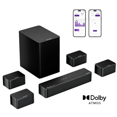 Ultimea Poseidon D80 Boom 7.1 Dolby Atmos Soundbar TV Surround sound system 500W
