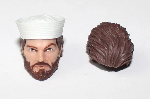 PURGE 449 Shipwreck Head Hairpiece Lot GIJOE CLASSIFIED SERIES 6" Scale 1/12