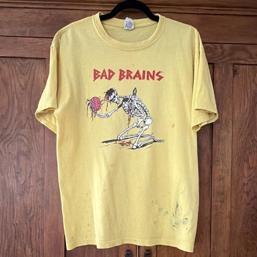 Bad Brains vintage distressed early 00s T-Shirt Yellow Men's Vintage vintage concert t-shirt, vintage, single stitch, B+ condition