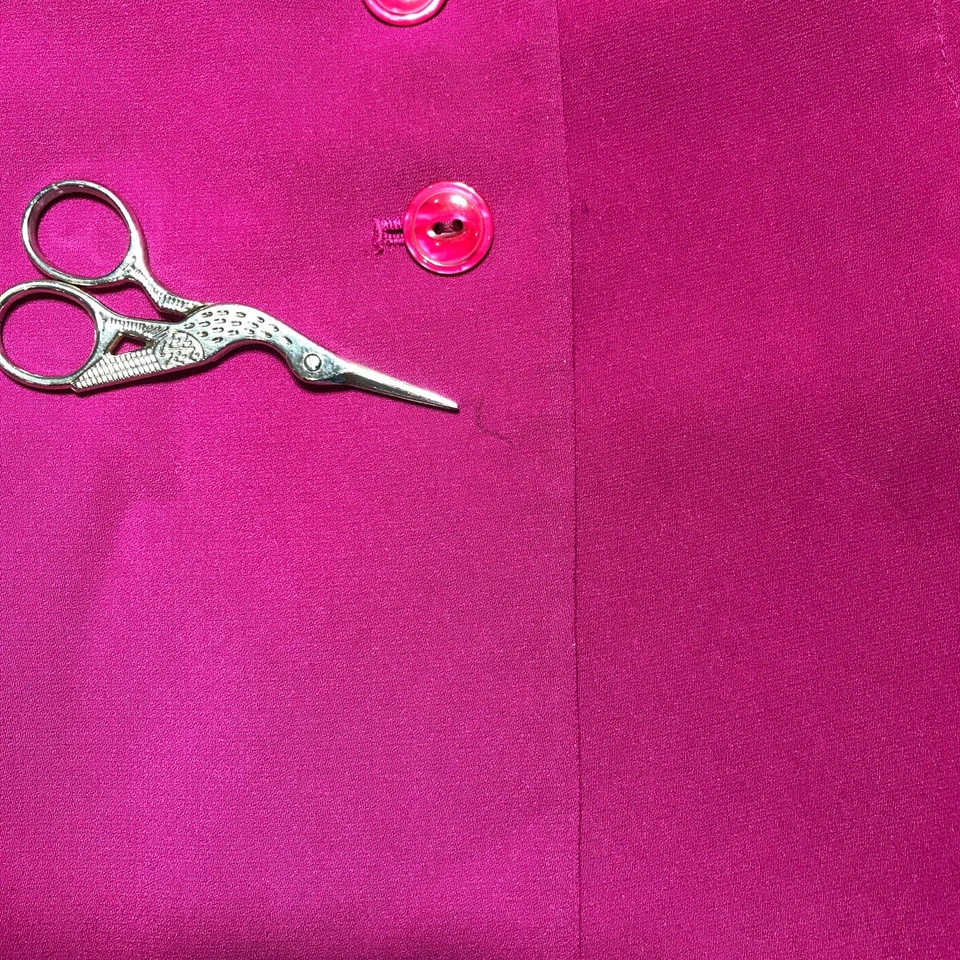 Chaqueta Blazer y Falda Lápiz Le Suit Dos Piezas Para Mujer 14W Forrada Púrpura *Mancha* Foto 4 de 4