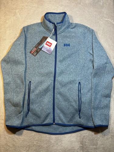 Helly Hansen Varde Fleece 2.0 Size Small Men's Jacket Blue Fog NWT - Picture 1 of 9