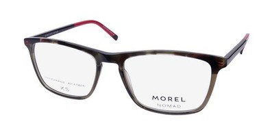 NEW MOREL NOMAD 40155N GLASSES PLASTIC GRAY SQUARE GV06 MENS FULL-RIM 52-17-140