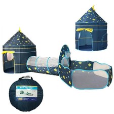 Tente avec Tunnel, tunelle pour Enfant, Tente 3 en 1 pour Enfants avec Piscin...