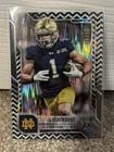 2025 Bowman Chrome University Football Black & White Stealth Refractor Jaden Greathouse #63
