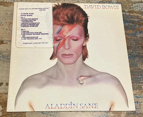 DAVID BOWIE ~ ALADDIN SANE ~ 1st PRESS ~ ORANGE DYNAFLEX LP ~ 1973 Promo Copy