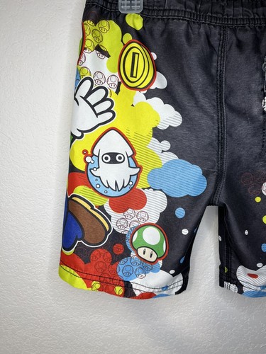 Super Mario Boy's Swim Trunks 2013 Nintendo Size 4 Video Game Beach Vacation - Picture 6 of 10