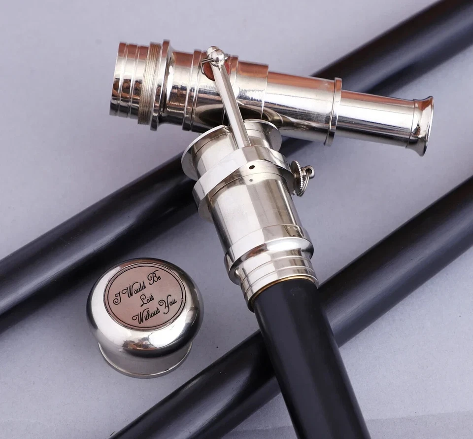 Telescopio Bastón para Caminar para Hombres y Mujeres Adultos Unisex Fiesta Moda Steampunk Foto 2 de 4