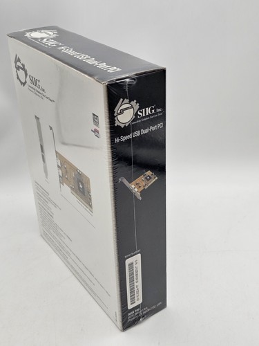 Vintage SIIG Hi-Speed USB 2.0 double port PCI neuf scellé - Photo 4/5