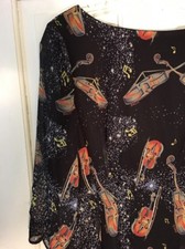 163. Anthropologie Nishe Designer Violin Dress Size UK 12 US 8