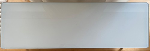 Ikea TV Bank Gettorp weiß / Aluminium / Milchglas (120 x 40 cm) - Bild 2 von 3