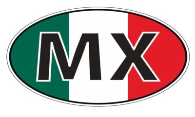 Mexico Oval or Helmet Sticker Decal A769
