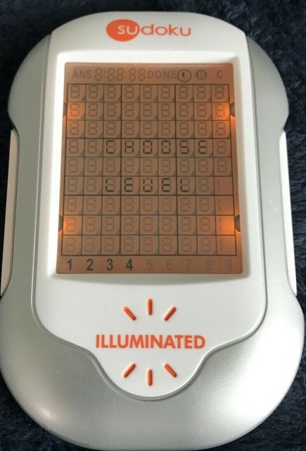Sudoku Illuminated Handheld Electronic Game Techno Source Light 
