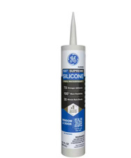 Supreme Silicone Caulk 10.1 Oz Window and Door Sealant Almond