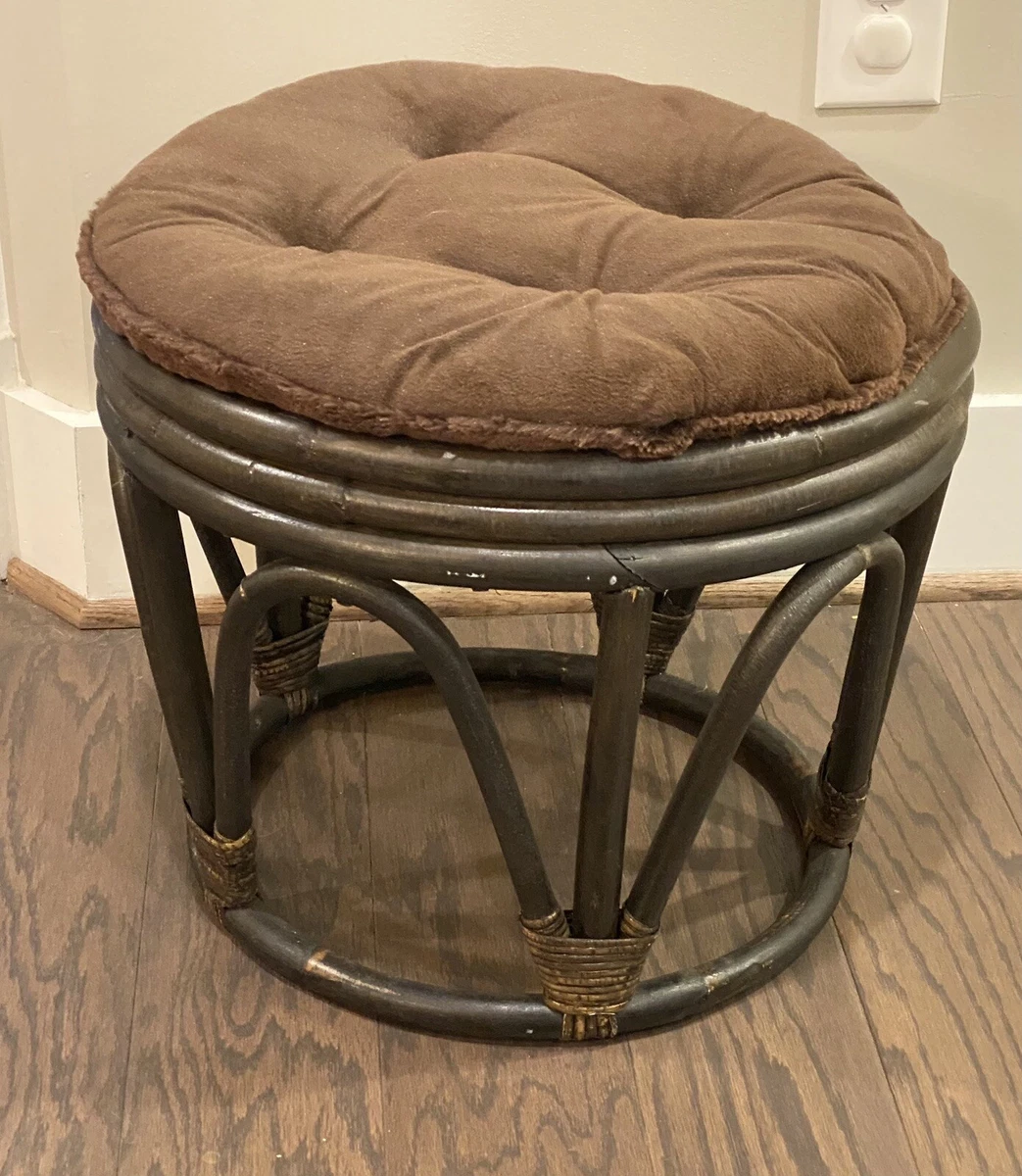 Vintage rattan footstool deals