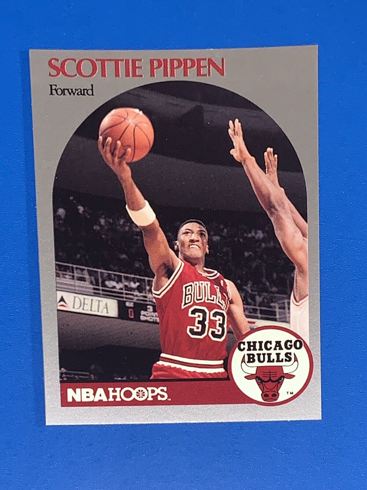 1990-91 NBA Hoops Scottie Pippen Basketball Card #69 Chicago Bulls NM-MINT