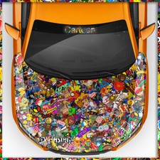 Stickerbomb Auto-Folie Car-Wrapping Logos & Marken, Cartoon Matt & Glänzend