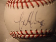 Jose Martinez Autographed ML Manfred Baseball Cert MLB As Cardinals Rays Cubs