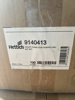 Hettich Front Fixing Clip Quadro 5/8''  Left Right Set 100GN/Pair