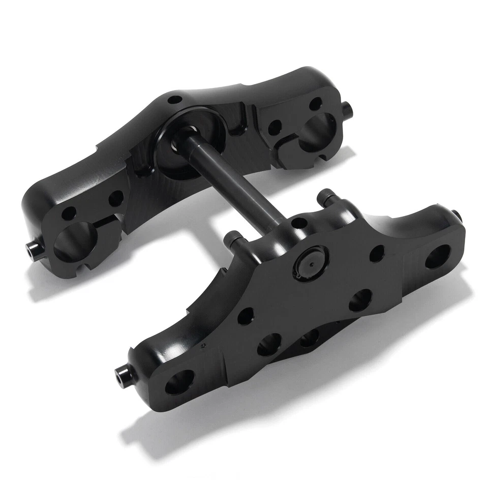 6 Degree Raked Triple Trees For Harley 21" 23" Wheel Touring Electra Glide 97-13 Foto 4 de 4