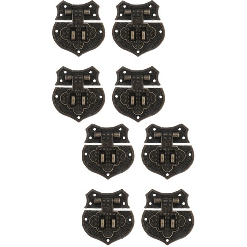 8 Pcs Miniture Decoration Antique Chest Locks and Latches Bag Buckle