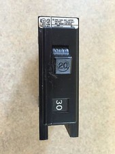Westinghouse Type BA 20 Amp 120/240 VAC 1 Pole Circuit Breakers