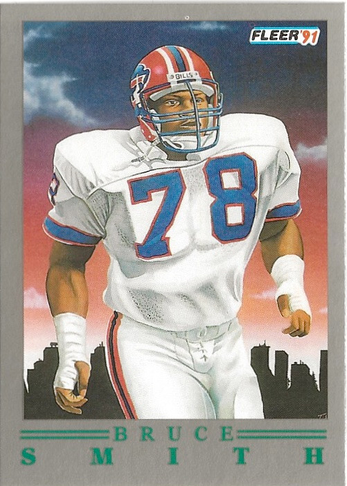 1991 Fleer Bruce Smith Pro Vision SP #8 Buffalo Bills HOF