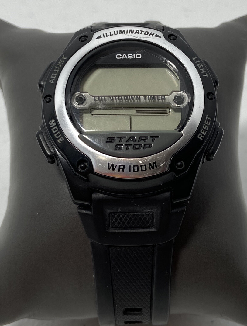 how to reset stopwatch on casio illuminator