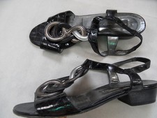 MARTINI OSVALDO sandali a T chic neri taglia 39 TOP HSR918