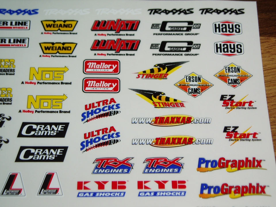 1/10 1/8 scale DECAL/STICKER SHEET RC/MODEL CAR*Tamiya/tt02/hpi/kit/TC3/TC4/4tec - Image 3 of 3