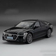 1/24 A7 Alloy Model Car Toy – Pull Back, Front Steering, Lights & Sound Gift