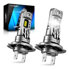 NOVSIGHT Low Beam N63US OE Style Fit H7 LED Headlight Bulbs Decoder Ready 2 Pack