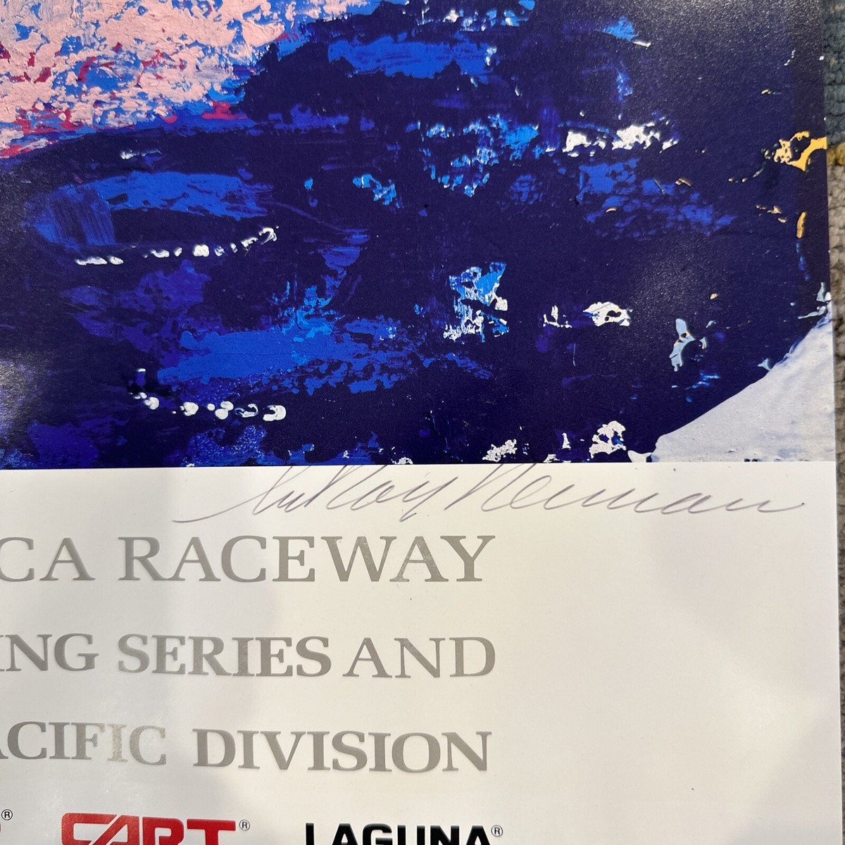 Leroy Neiman 33rd Toyota Monterey Grand Prix-1990 Signed Poster 30