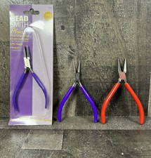 2 Beadsmith Pliers PL666-PL664 with Spring, Jewelry Making Tools 1 Bonus Plier