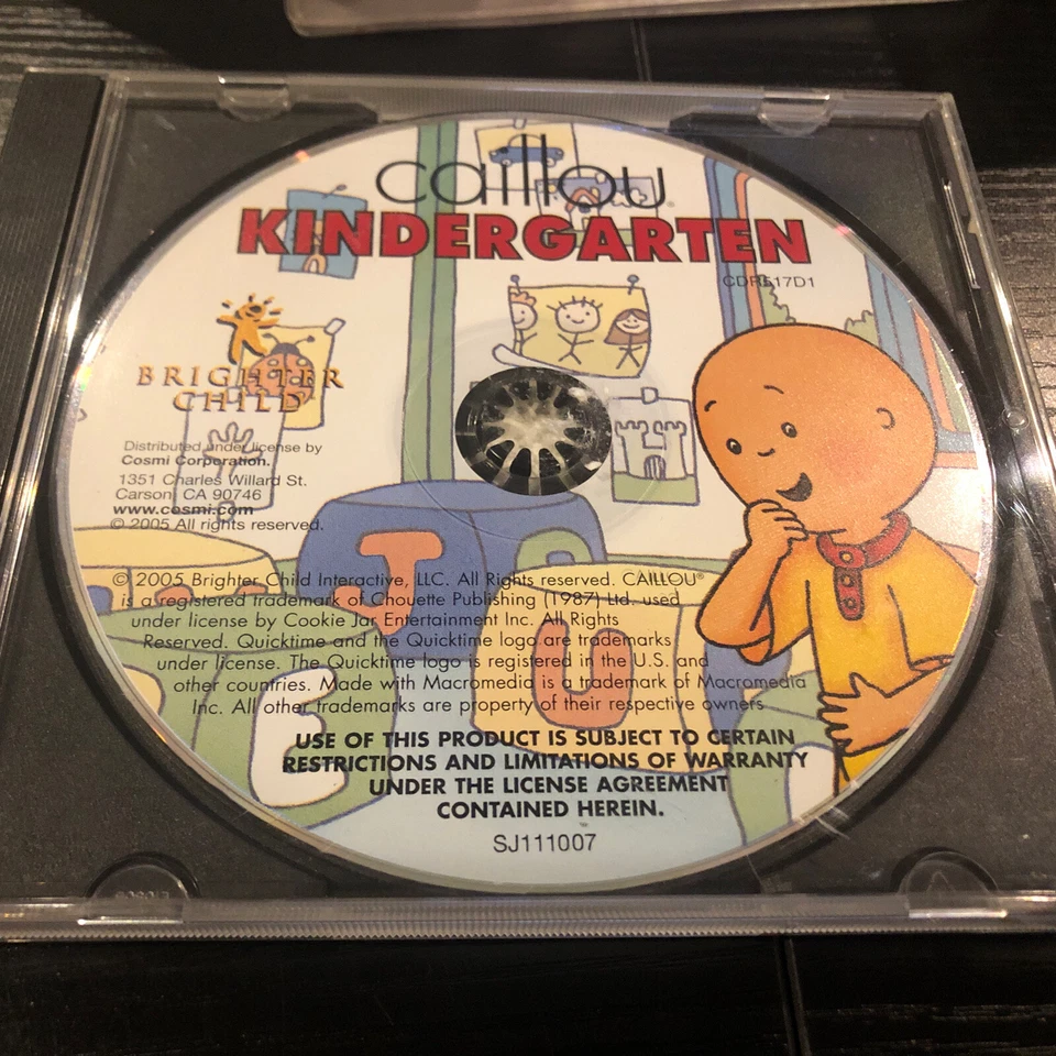 Caillou Kindergarten CD Rom 2005 By Brighter Child - Image 3 of 4