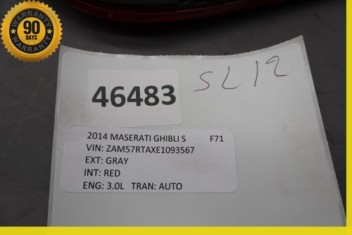 14-17 Maserati Ghibli S Rear Left Side Trunk Inner Tail Light Lamp Oem - Picture 10 of 10