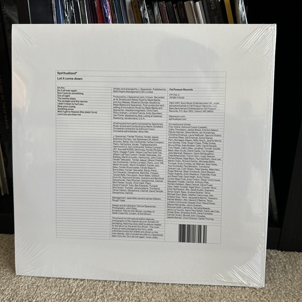 Spiritualized – Let It Come Down, IVORY Vinyl LP, Fat Possum