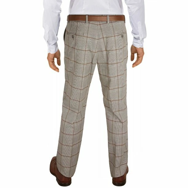 Tommy Hilfiger Men s TH Flex Check Stretch Performance Pants Beige