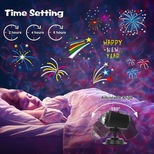 HD Outdoor Projector Lights 96 Holiday Patterns 10 Wave Improved Brightness Xmas - Picture 7 of 9