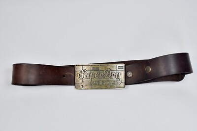 Men's Superdry Club Soda Leather Belt size 110